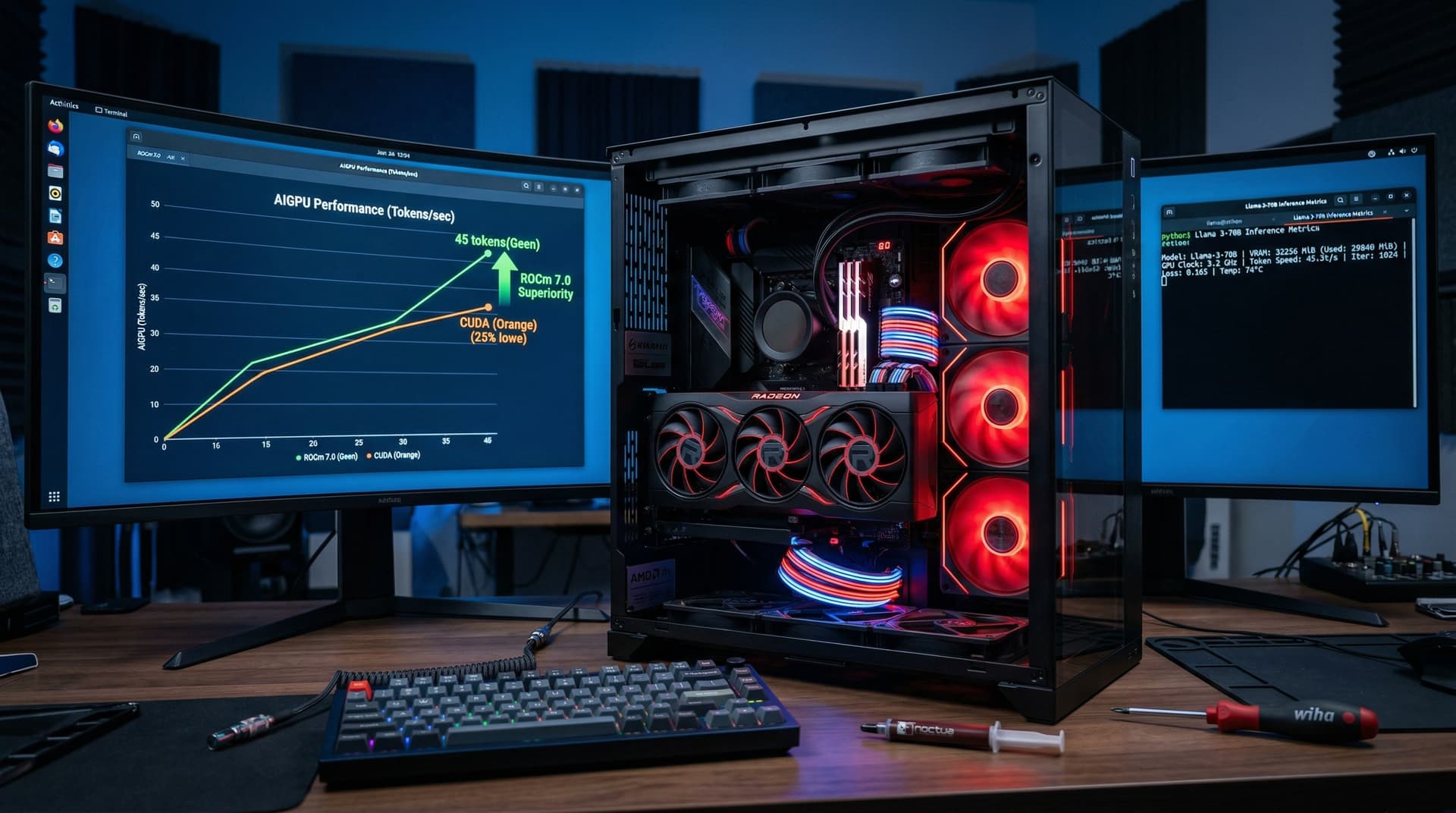 ROCm CUDA Showdown: AMD ROCm 7.0 Beats CUDA 25% on RX 8900 GPUs