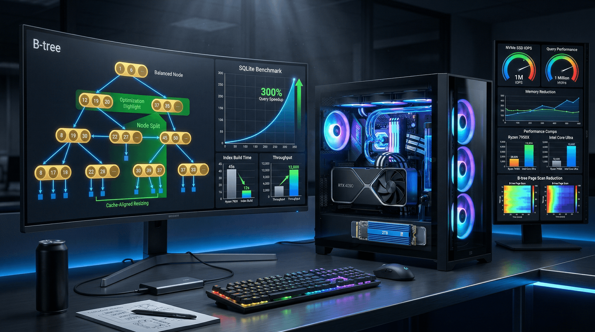SQLite 3.46 B-Tree Optimizations Deliver 300% Faster Queries on PC Hardware