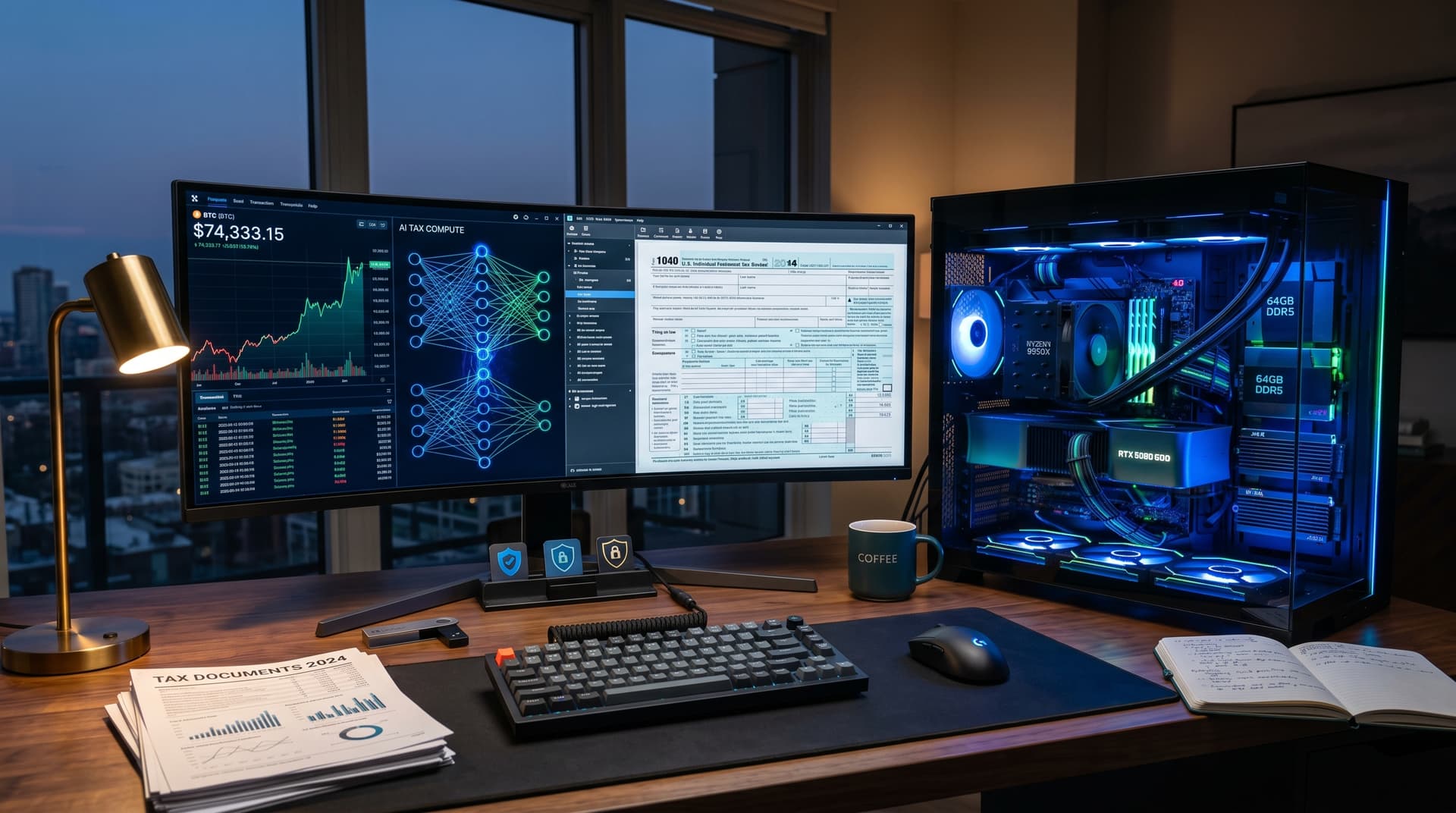 AI Taxes PC Hardware: RTX 5090 Doubles BTC Tax Benchmarks at $74K Prices