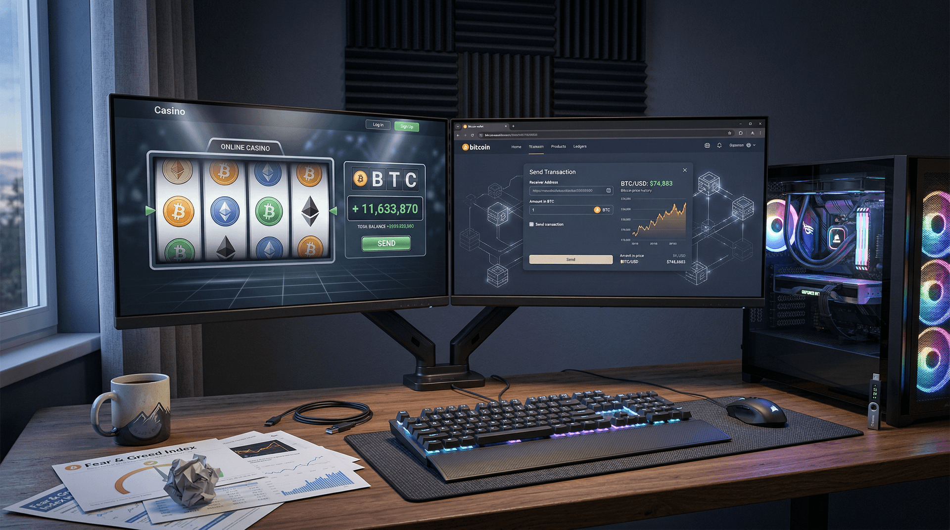 Online Crypto Casinos Integrate PC Wallets as Bitcoin Hits $74,883 Peak