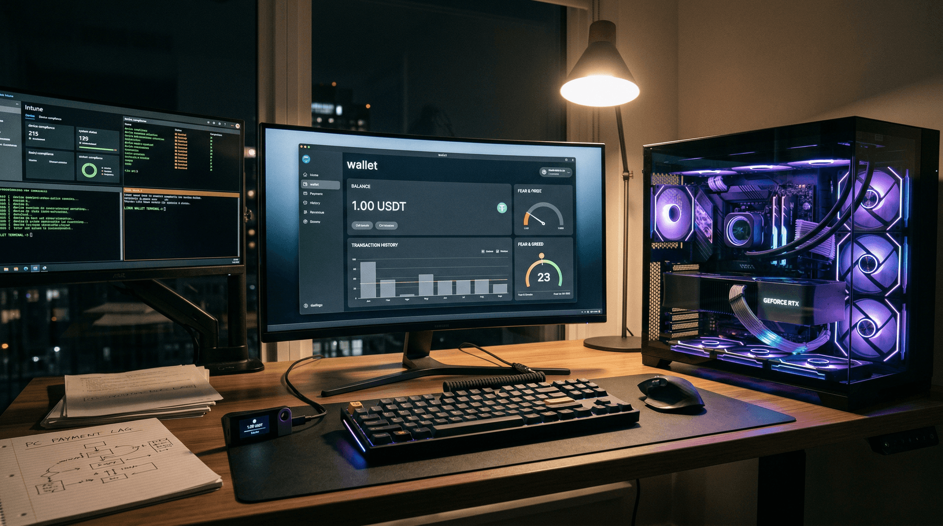 Stablecoins PC Payments Lag as USDT Pegs $1.00 Amid Fear Index 23