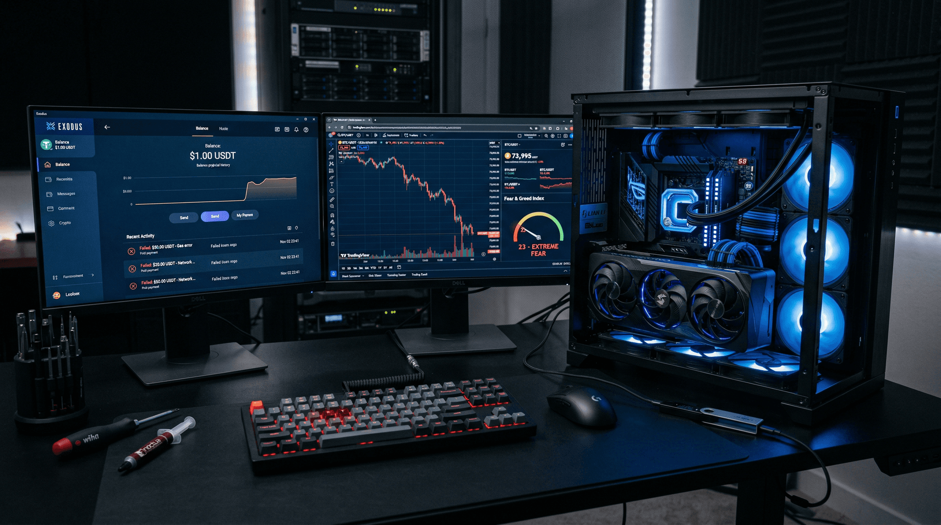 Stablecoins Payments Stagnation Hits PC Wallets, BTC $73,995